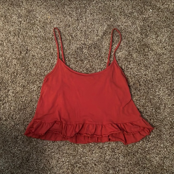 AE Tank Top with Ruffled Bottom - Picture 2 of 4